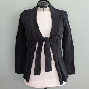 INC International Concepts Black Sweater Cardigan